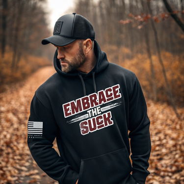 Gritty Military Inspired Hoodie for American Patriots